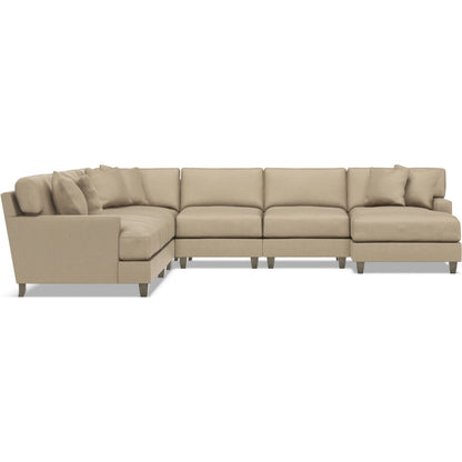 Mila 6-Piece Fabric Sectional by Bernhardt in wdf, 789 portobello. Made from unique in a unique style.