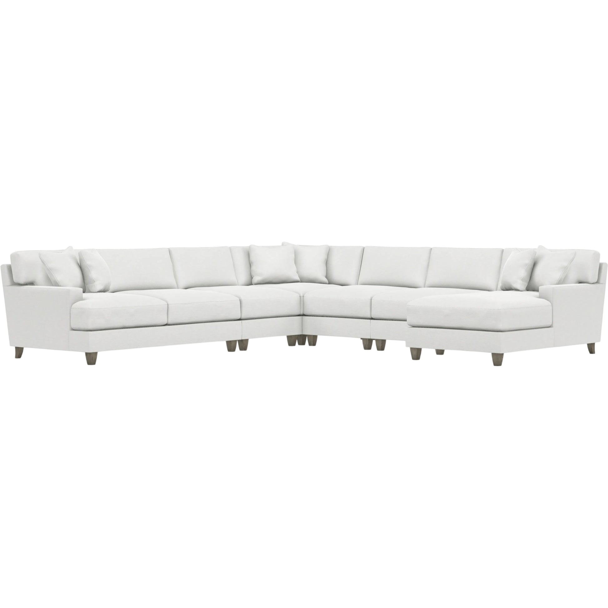 Mila 6-Piece Fabric Sectional by Bernhardt in wdf, 789 portobello. Made from unique in a unique style.