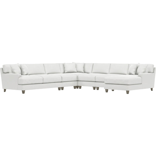 Mila 6-Piece Fabric Sectional by Bernhardt in wdf, 789 portobello. Made from unique in a unique style.