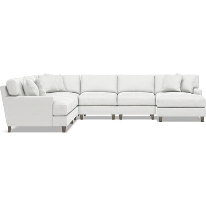 Mila 6-Piece Fabric Sectional by Bernhardt in wdf, 789 portobello. Made from unique in a unique style.