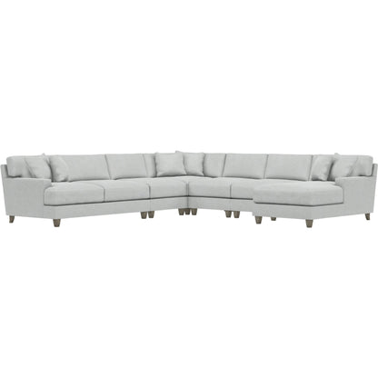 Mila 6-Piece Fabric Sectional by Bernhardt in wdf, 789 portobello. Made from unique in a unique style.