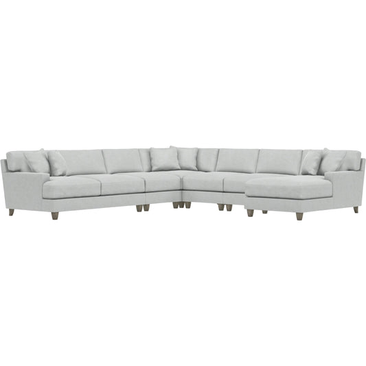 Mila 6-Piece Fabric Sectional by Bernhardt in wdf, 789 portobello. Made from unique in a unique style.