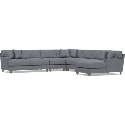 Mila 6-Piece Fabric Sectional by Bernhardt in wdf, 789 portobello. Made from unique in a unique style.