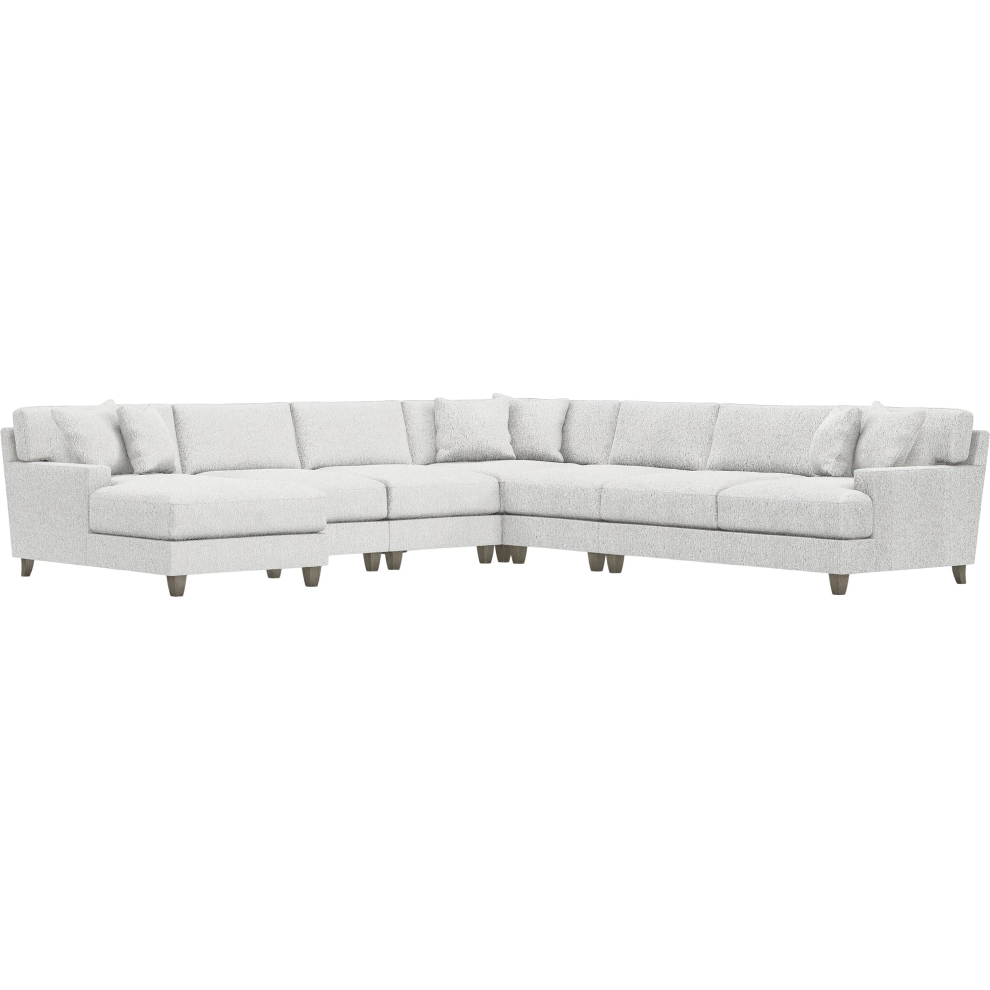 Mila 6-Piece Fabric Sectional by Bernhardt in wdf, 789 portobello. Made from unique in a unique style.