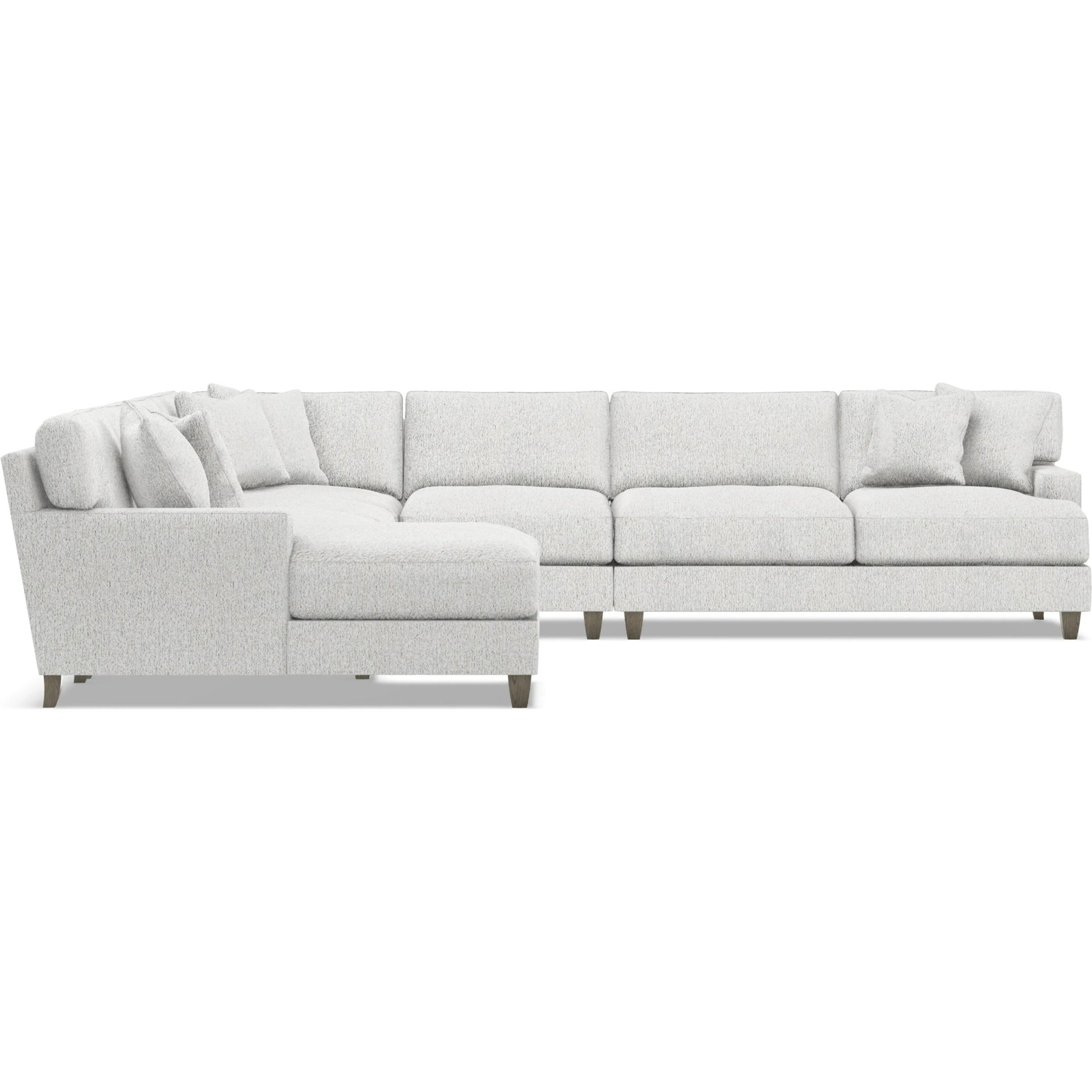Mila 6-Piece Fabric Sectional by Bernhardt in wdf, 789 portobello. Made from unique in a unique style.