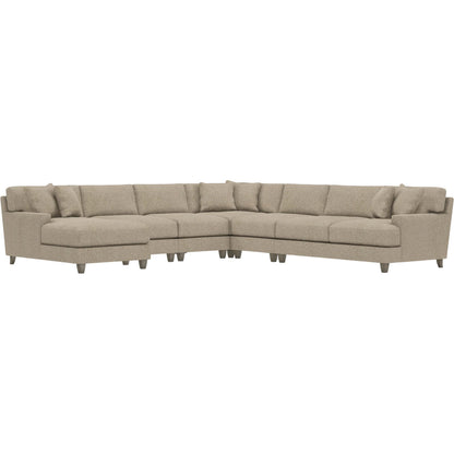Mila 6-Piece Fabric Sectional by Bernhardt in wdf, 789 portobello. Made from unique in a unique style.