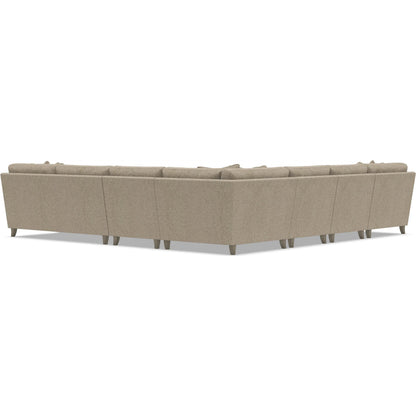 Mila 6-Piece Fabric Sectional by Bernhardt in wdf, 789 portobello. Made from unique in a unique style.