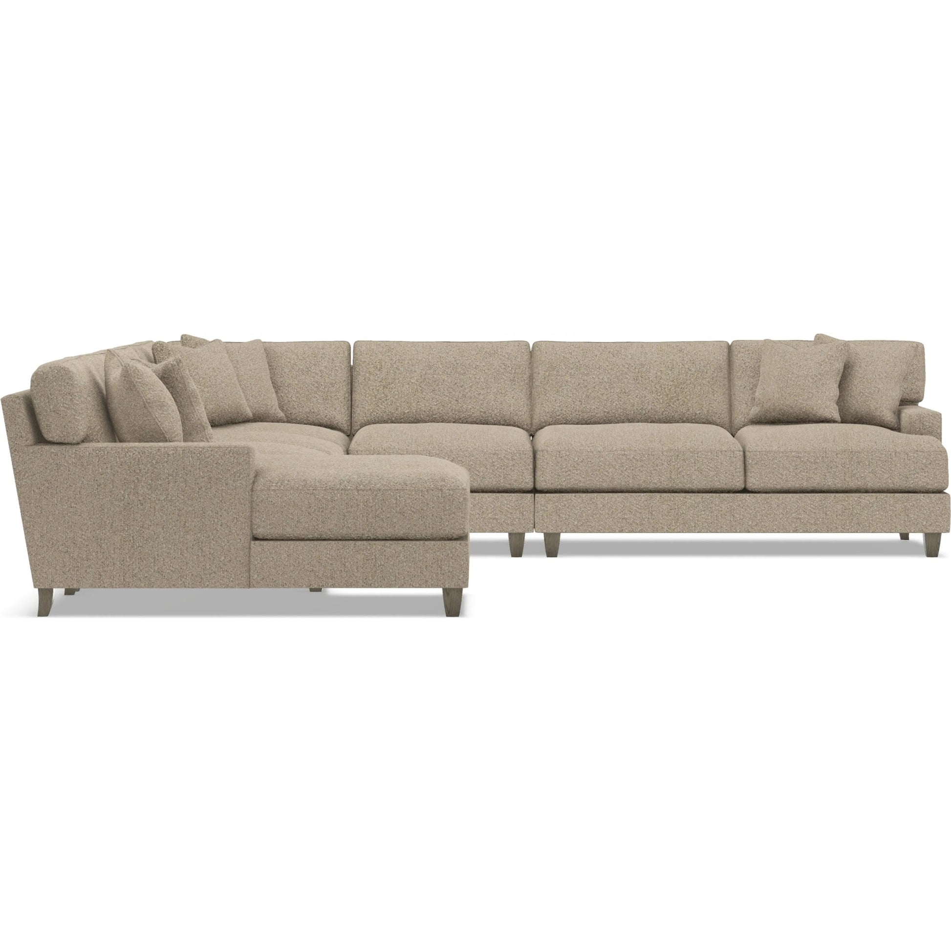 Mila 6-Piece Fabric Sectional by Bernhardt in wdf, 789 portobello. Made from unique in a unique style.