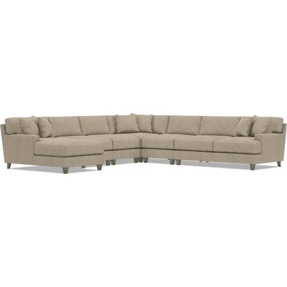 Mila 6-Piece Fabric Sectional by Bernhardt in wdf, 789 portobello. Made from unique in a unique style.