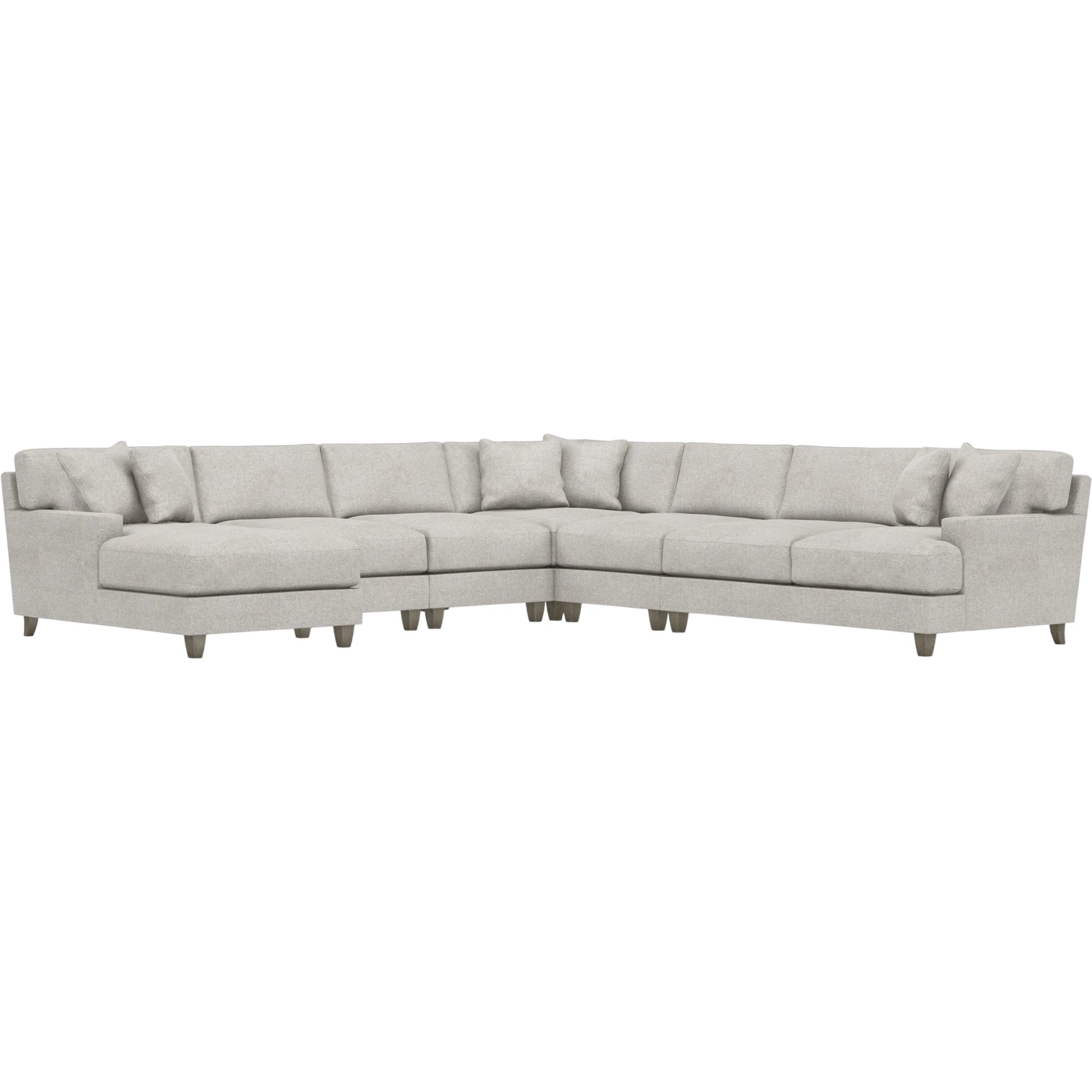 Mila 6-Piece Fabric Sectional by Bernhardt in wdf, 789 portobello. Made from unique in a unique style.