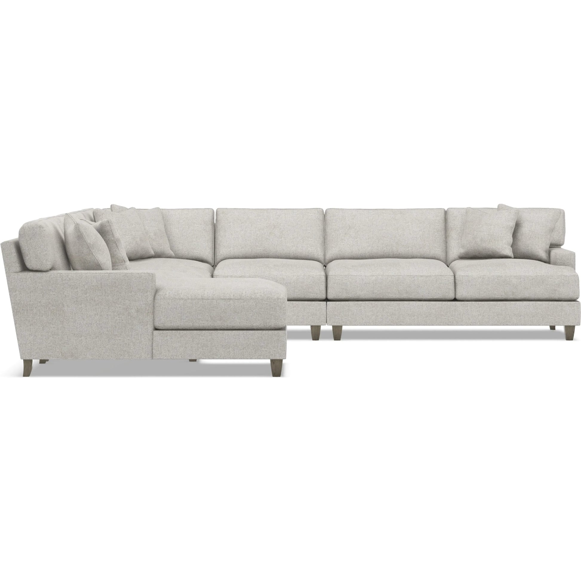 Mila 6-Piece Fabric Sectional by Bernhardt in wdf, 789 portobello. Made from unique in a unique style.