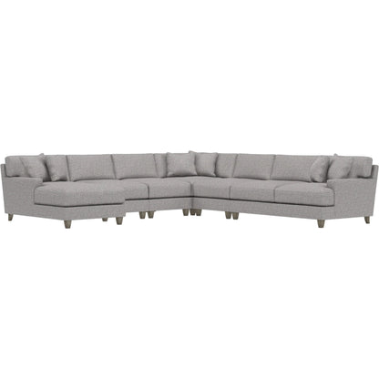 Mila 6-Piece Fabric Sectional by Bernhardt in wdf, 789 portobello. Made from unique in a unique style.