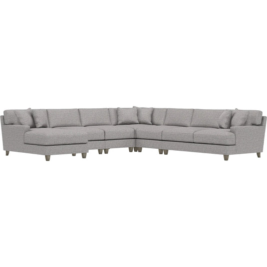 Mila 6-Piece Fabric Sectional by Bernhardt in wdf, 789 portobello. Made from unique in a unique style.
