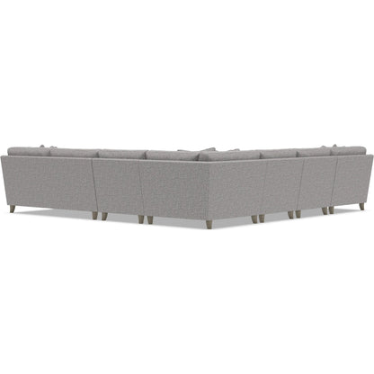 Mila 6-Piece Fabric Sectional by Bernhardt in wdf, 789 portobello. Made from unique in a unique style.