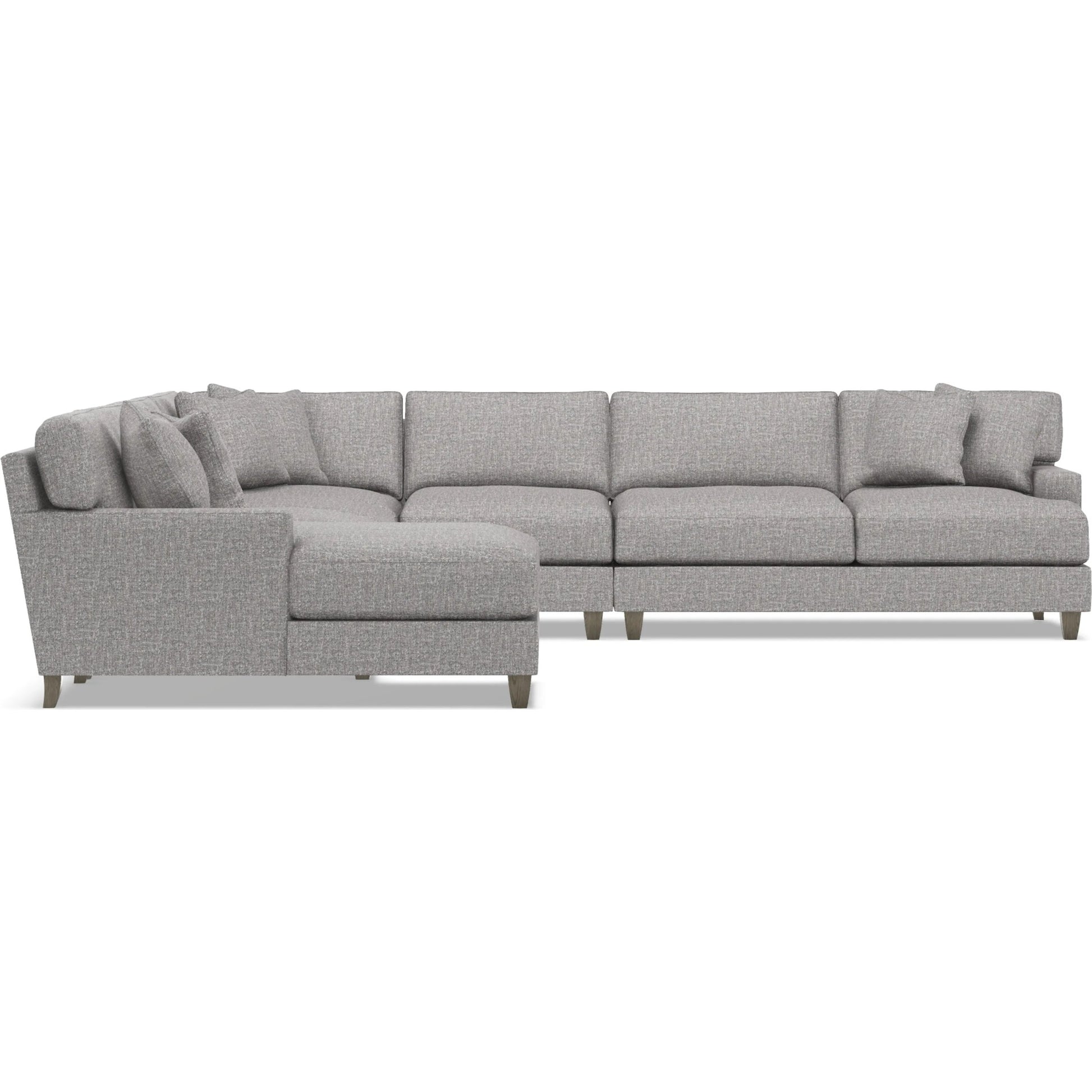 Mila 6-Piece Fabric Sectional by Bernhardt in wdf, 789 portobello. Made from unique in a unique style.