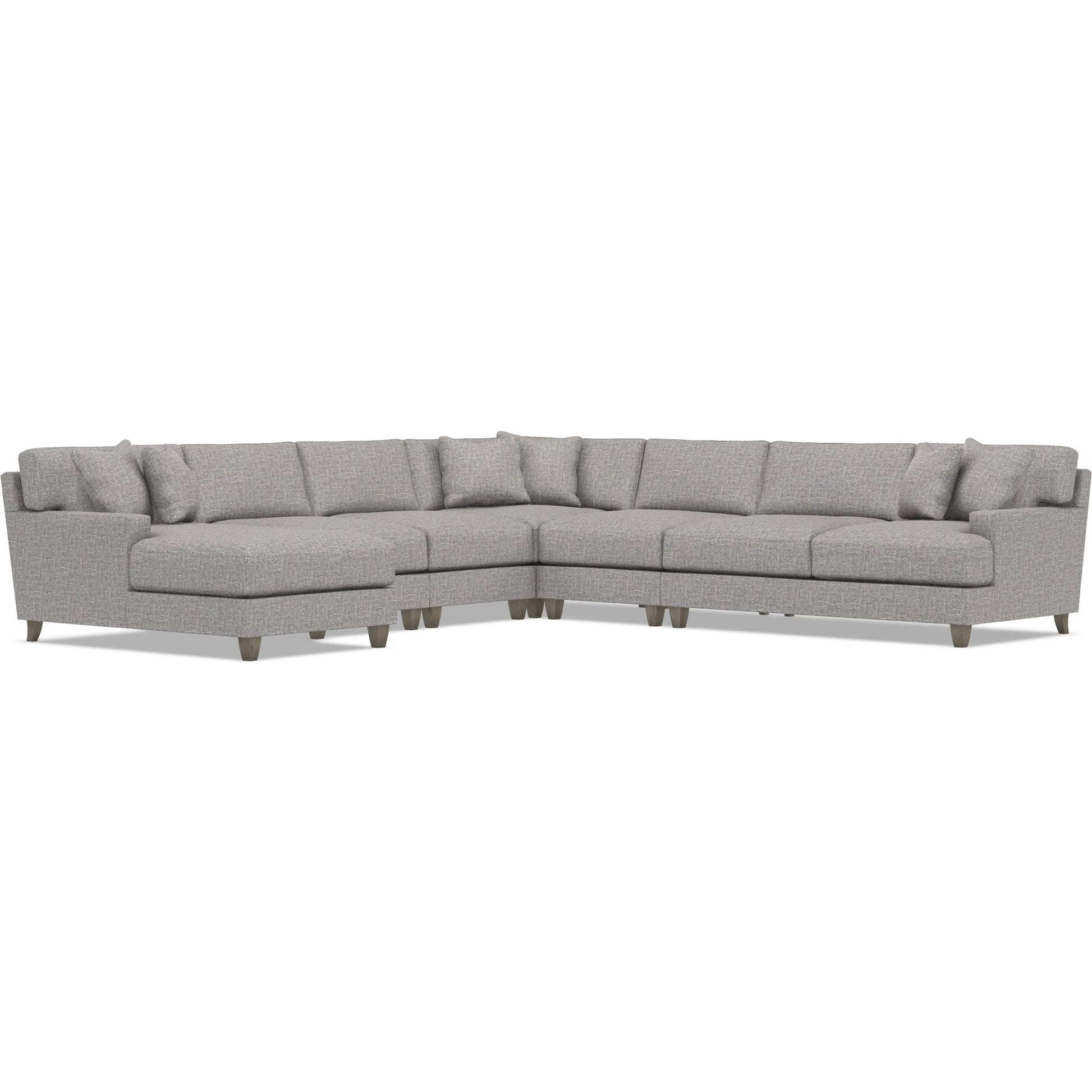 Mila 6-Piece Fabric Sectional by Bernhardt in wdf, 789 portobello. Made from unique in a unique style.