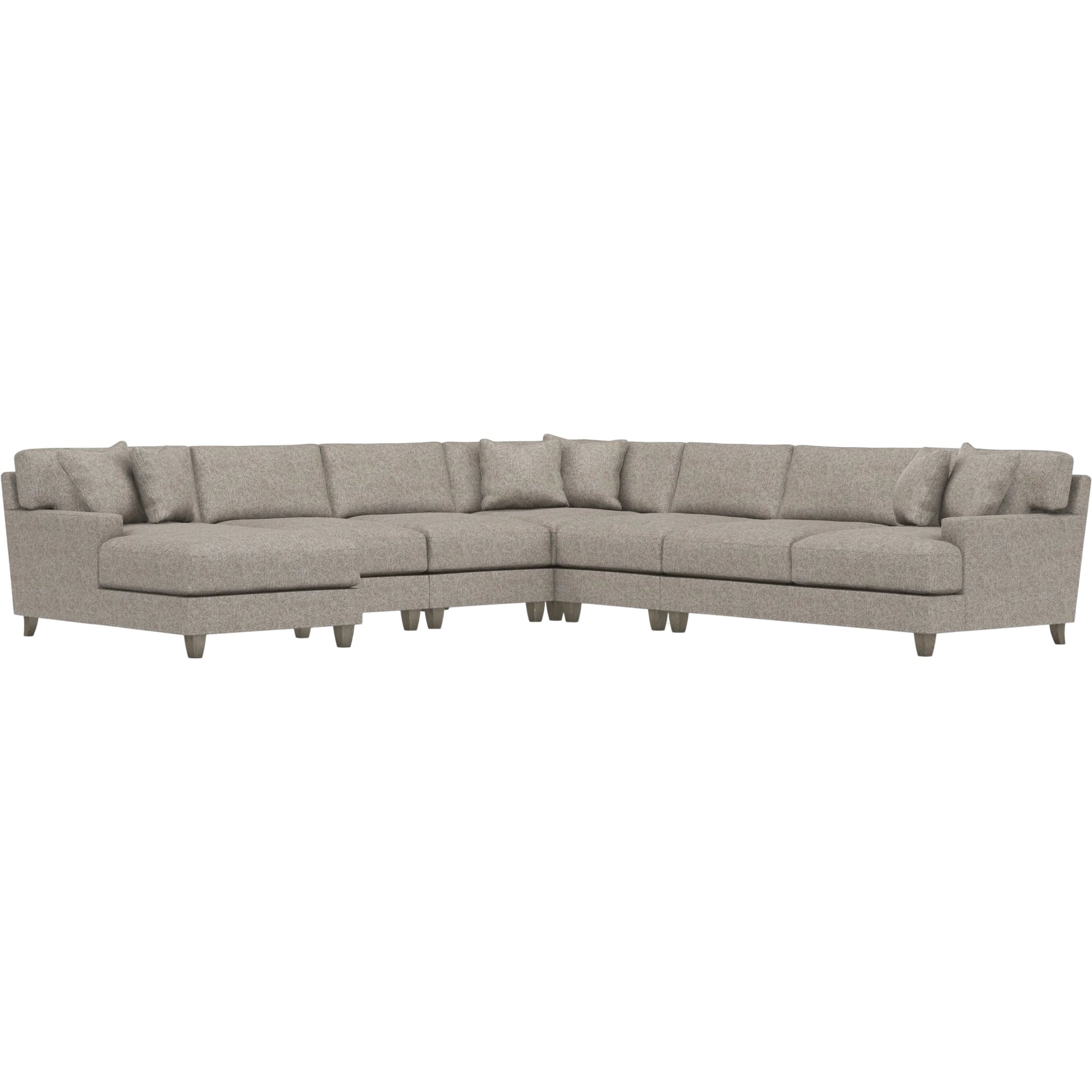 Mila 6-Piece Fabric Sectional by Bernhardt in wdf, 789 portobello. Made from unique in a unique style.