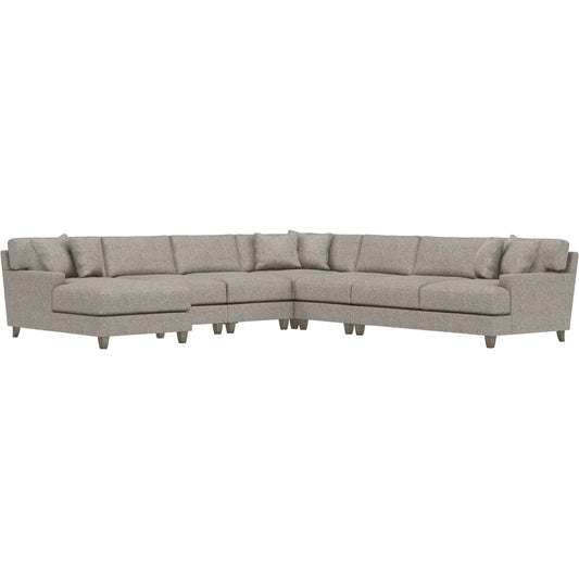 Mila 6-Piece Fabric Sectional by Bernhardt in wdf, 789 portobello. Made from unique in a unique style.