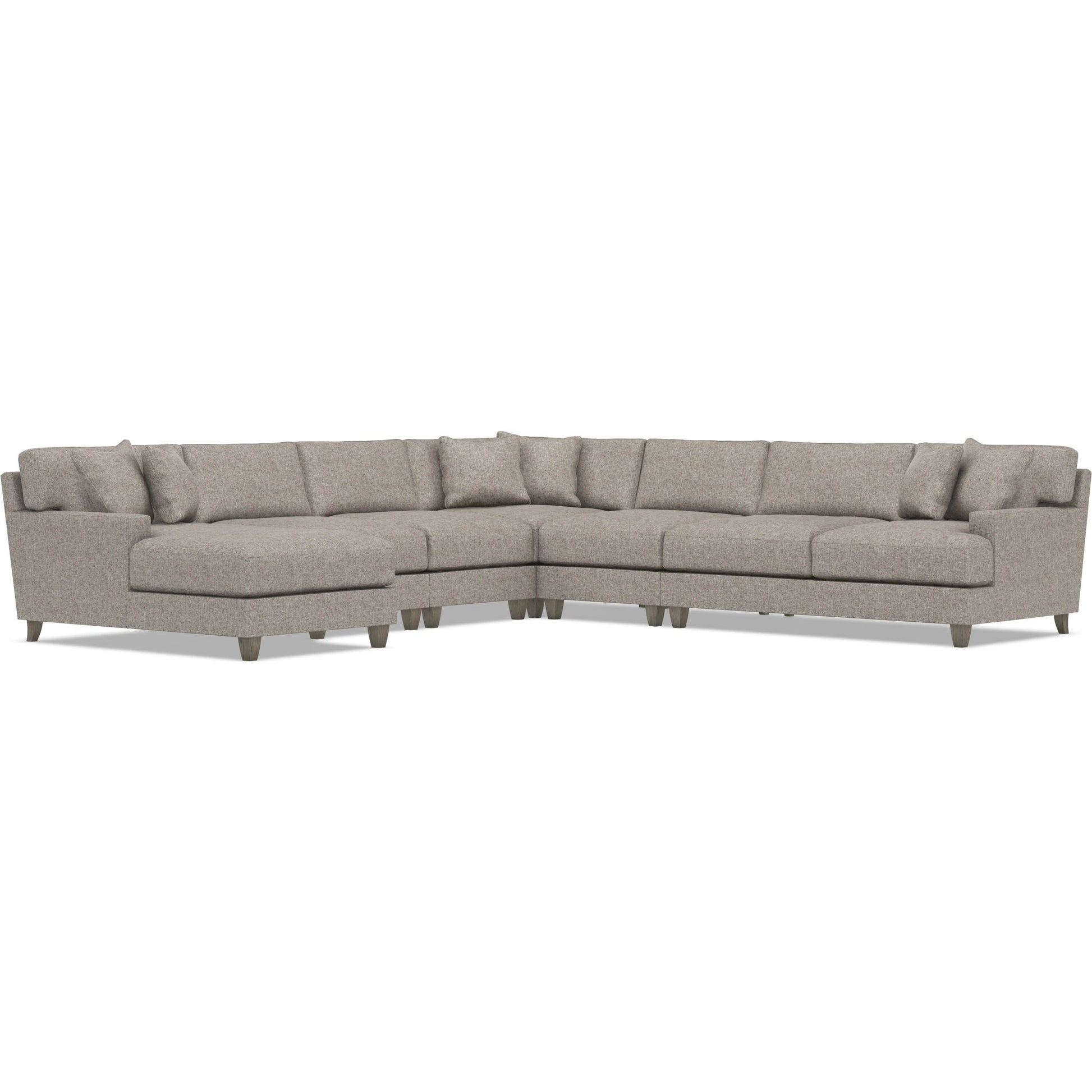 Mila 6-Piece Fabric Sectional by Bernhardt in wdf, 789 portobello. Made from unique in a unique style.