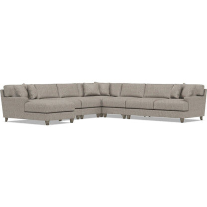 Mila 6-Piece Fabric Sectional by Bernhardt in wdf, 789 portobello. Made from unique in a unique style.