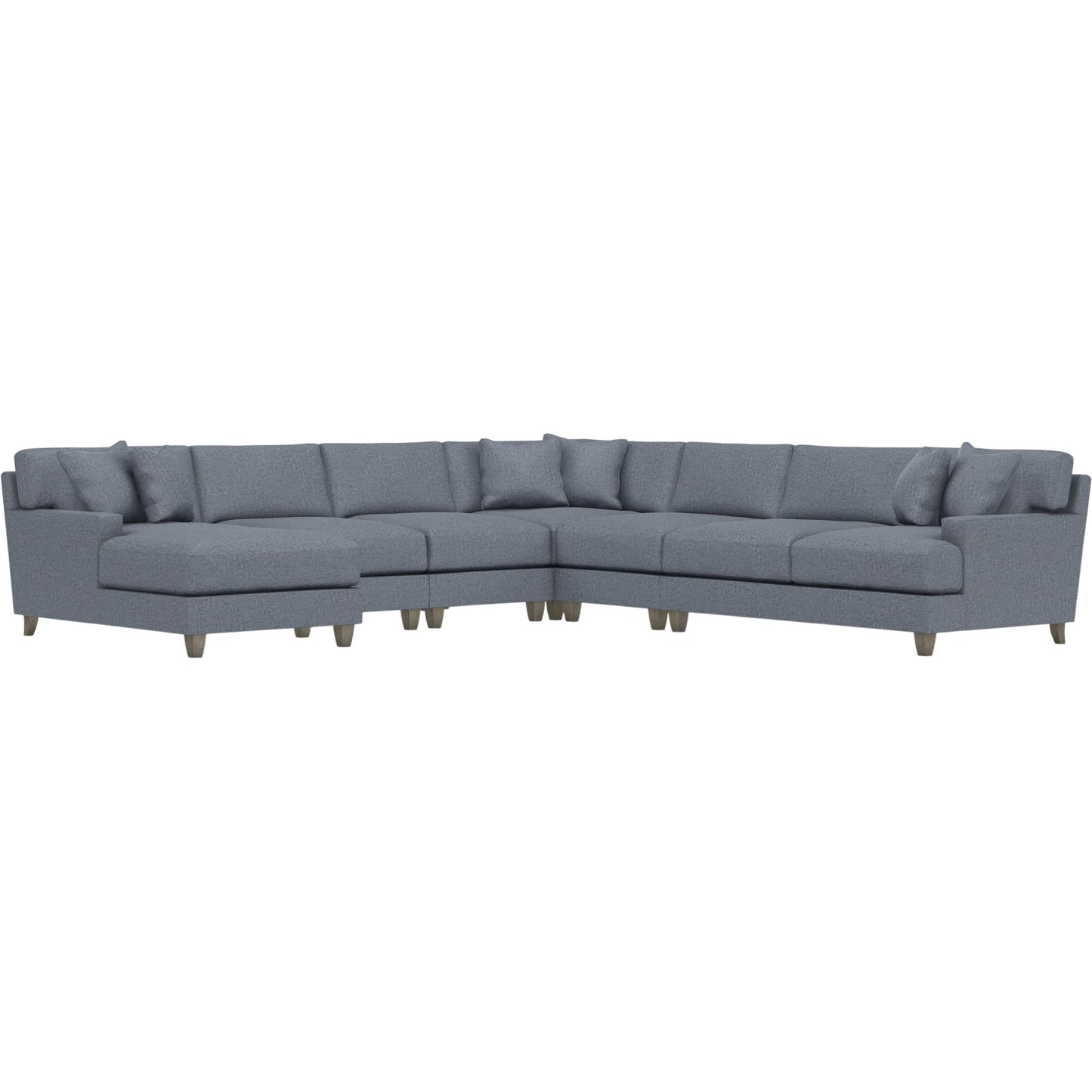 025 SI-2634670 | Primary Silo | Mila 6-Piece Fabric Sectional by Bernhardt in wdf, 789 portobello. Made from unique in a unique style.