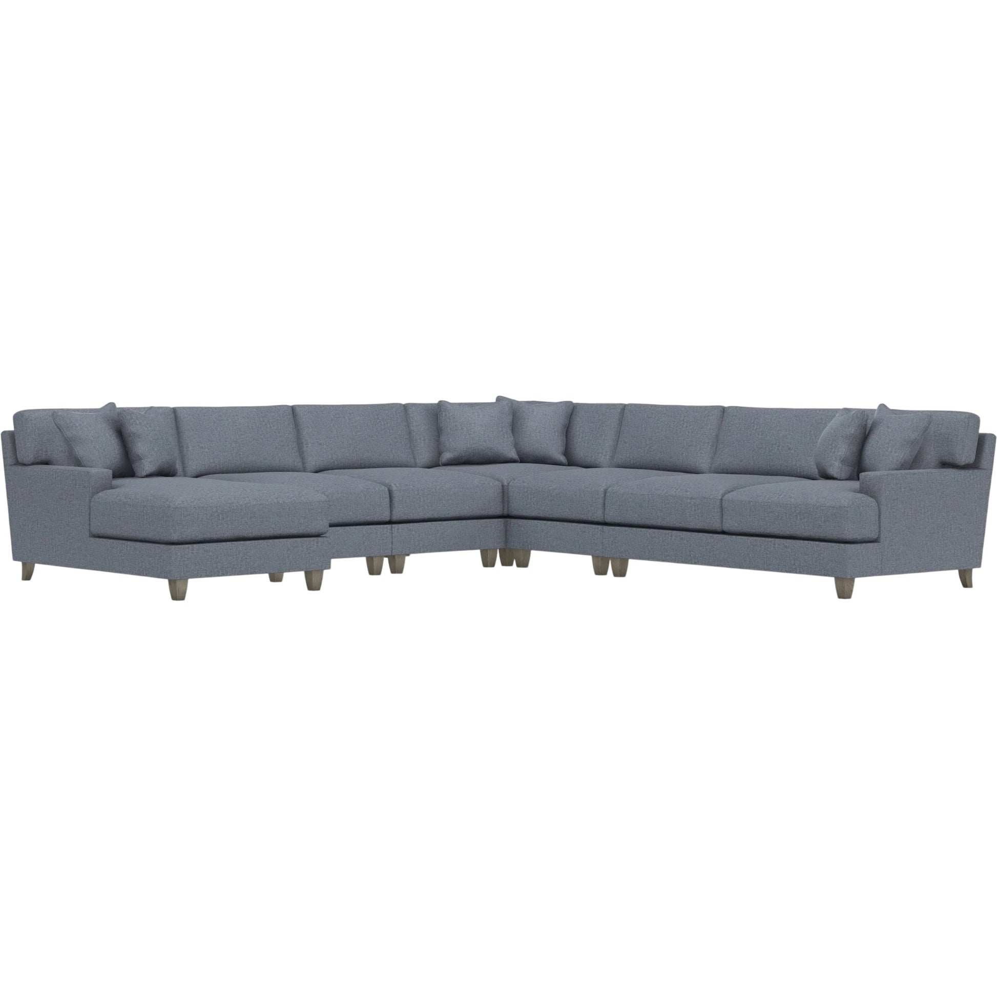 Mila 6-Piece Fabric Sectional by Bernhardt in wdf, 789 portobello. Made from unique in a unique style.