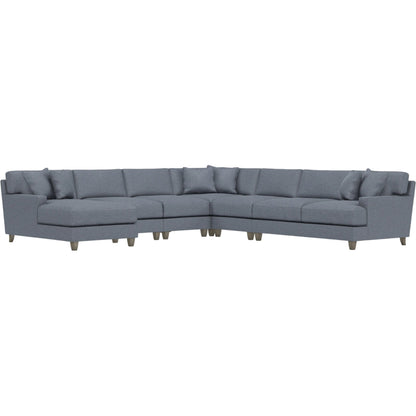 Mila 6-Piece Fabric Sectional by Bernhardt in wdf, 789 portobello. Made from unique in a unique style.