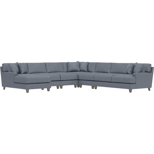 Mila 6-Piece Fabric Sectional by Bernhardt in wdf, 789 portobello. Made from unique in a unique style.