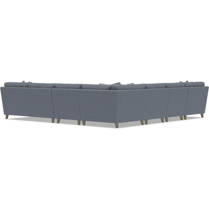 Mila 6-Piece Fabric Sectional by Bernhardt in wdf, 789 portobello. Made from unique in a unique style.
