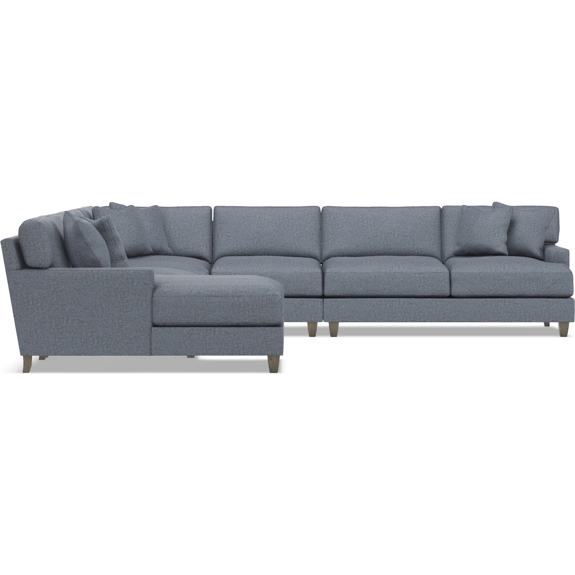 Mila 6-Piece Fabric Sectional by Bernhardt in wdf, 789 portobello. Made from unique in a unique style.