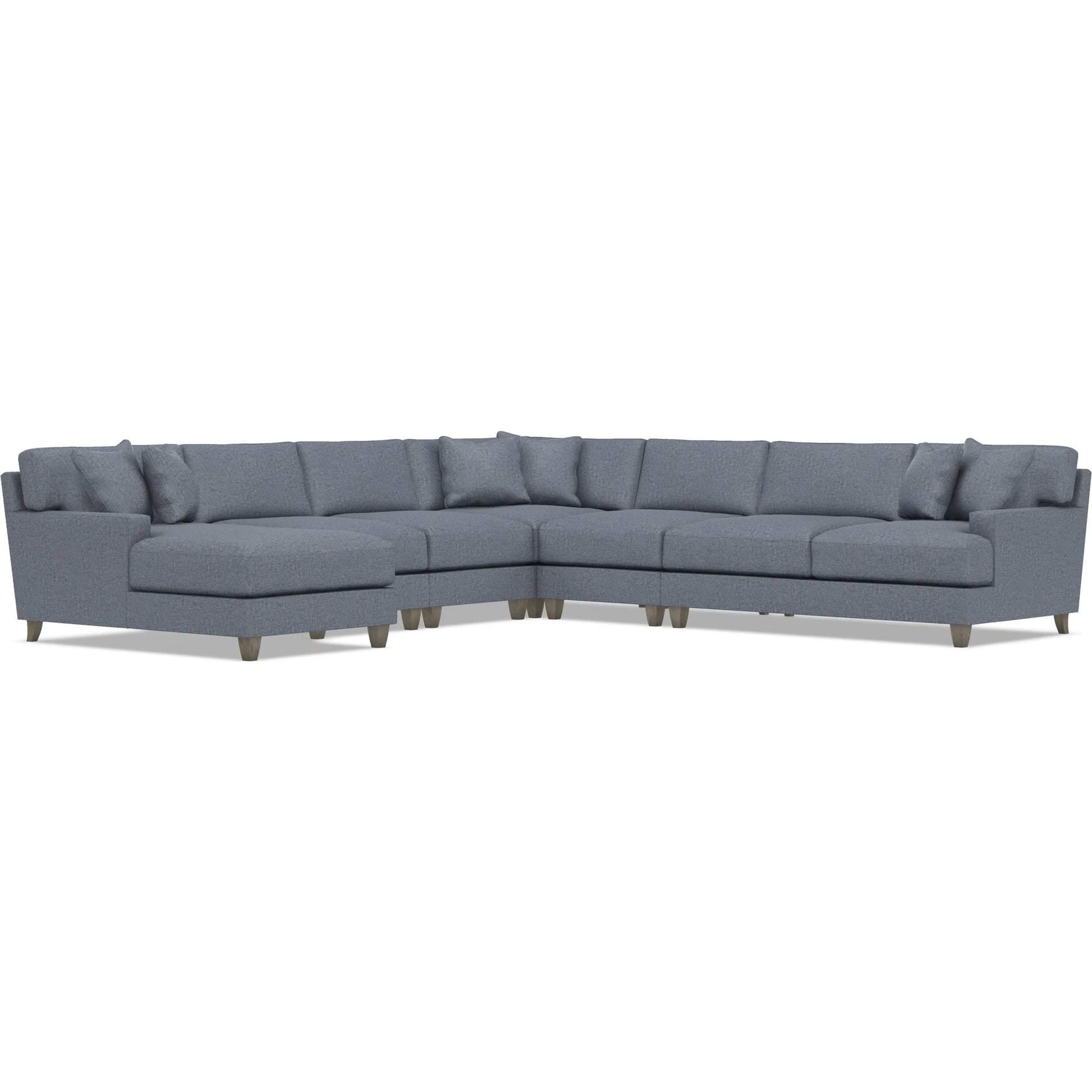 Mila 6-Piece Fabric Sectional by Bernhardt in wdf, 789 portobello. Made from unique in a unique style.