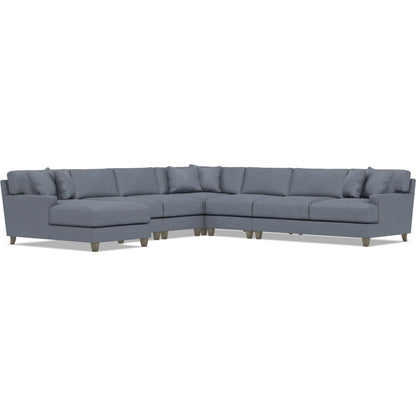 Mila 6-Piece Fabric Sectional by Bernhardt in wdf, 789 portobello. Made from unique in a unique style.