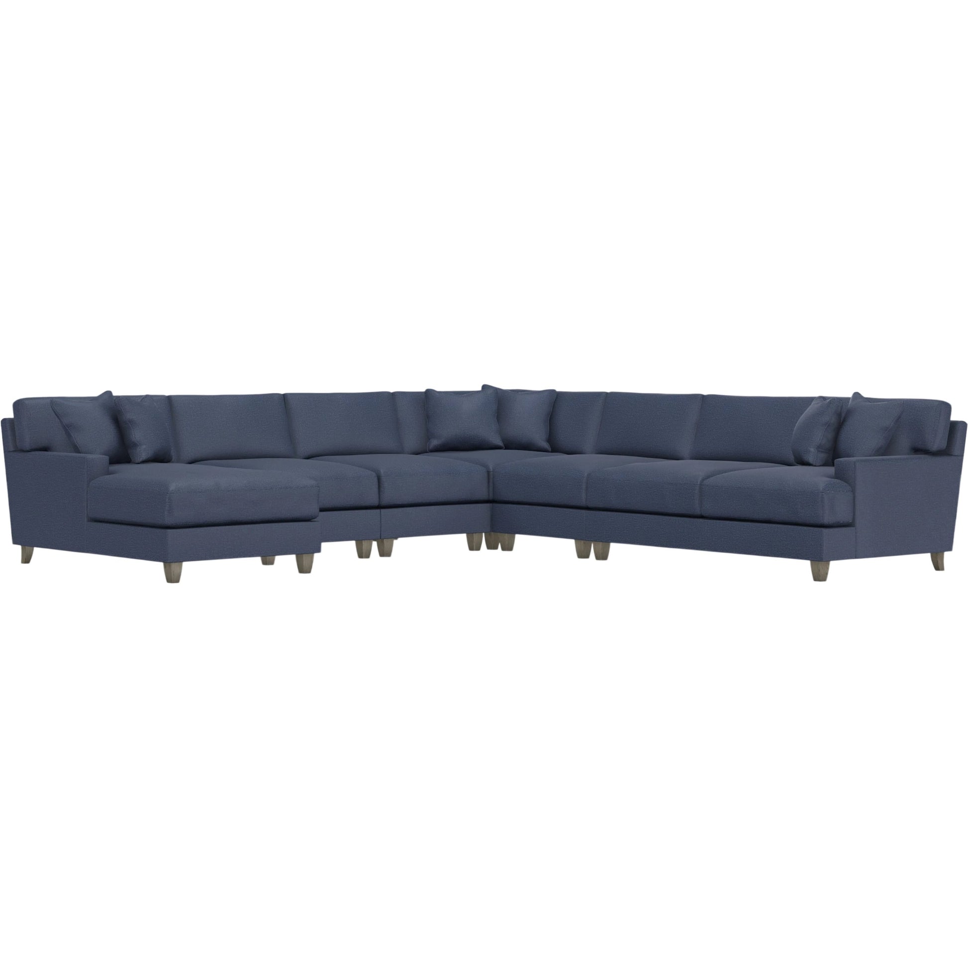 Mila 6-Piece Fabric Sectional by Bernhardt in wdf, 789 portobello. Made from unique in a unique style.