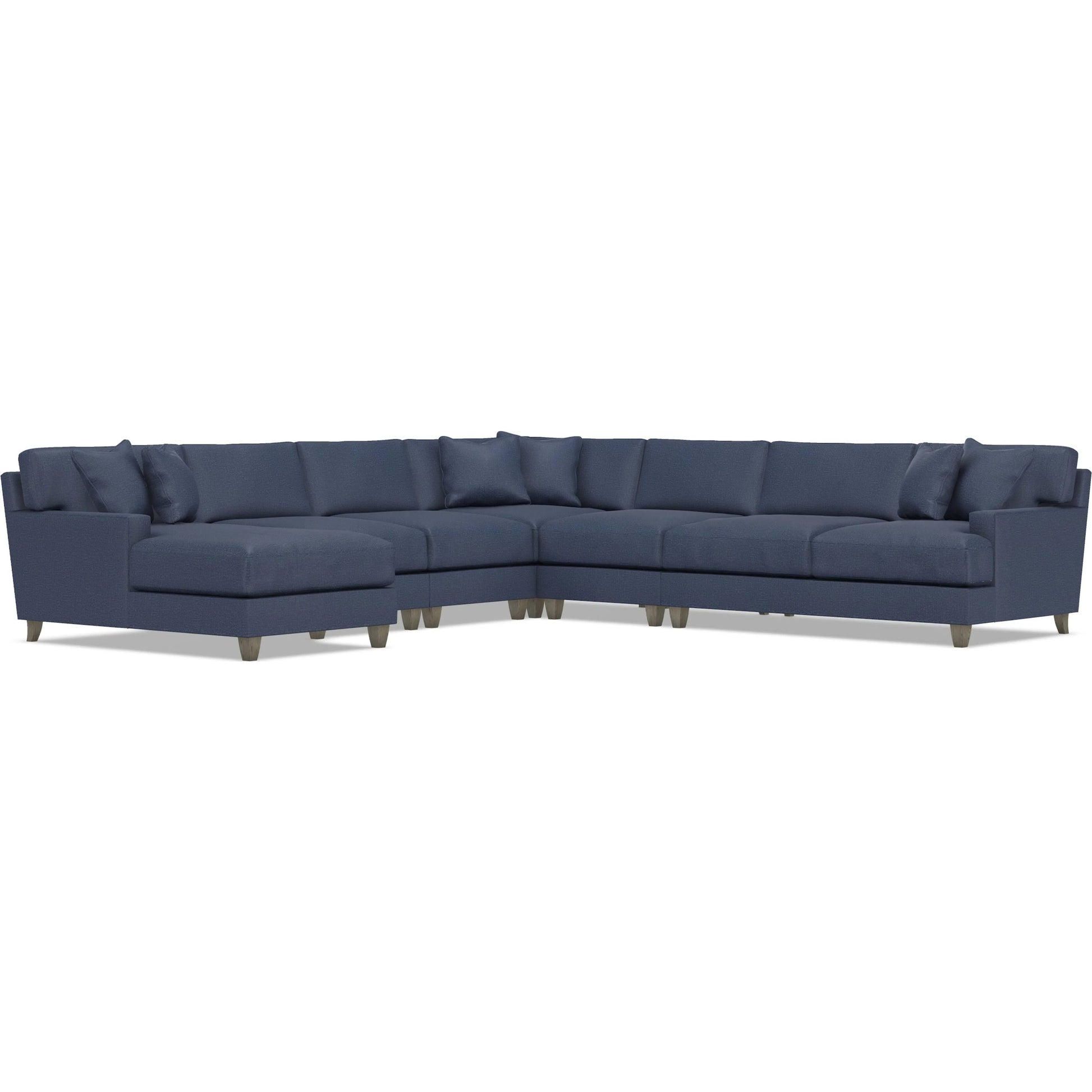 Mila 6-Piece Fabric Sectional by Bernhardt in wdf, 789 portobello. Made from unique in a unique style.