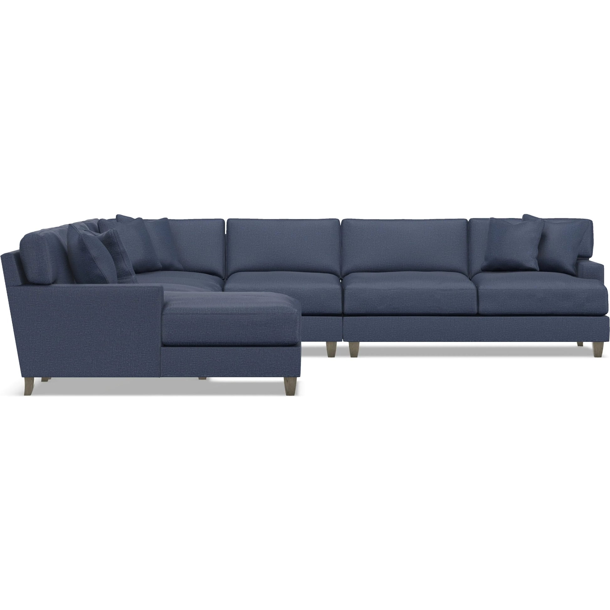 Mila 6-Piece Fabric Sectional by Bernhardt in wdf, 789 portobello. Made from unique in a unique style.