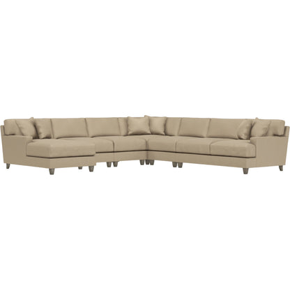 Mila 6-Piece Fabric Sectional by Bernhardt in wdf, 789 portobello. Made from unique in a unique style.