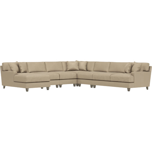Mila 6-Piece Fabric Sectional by Bernhardt in wdf, 789 portobello. Made from unique in a unique style.