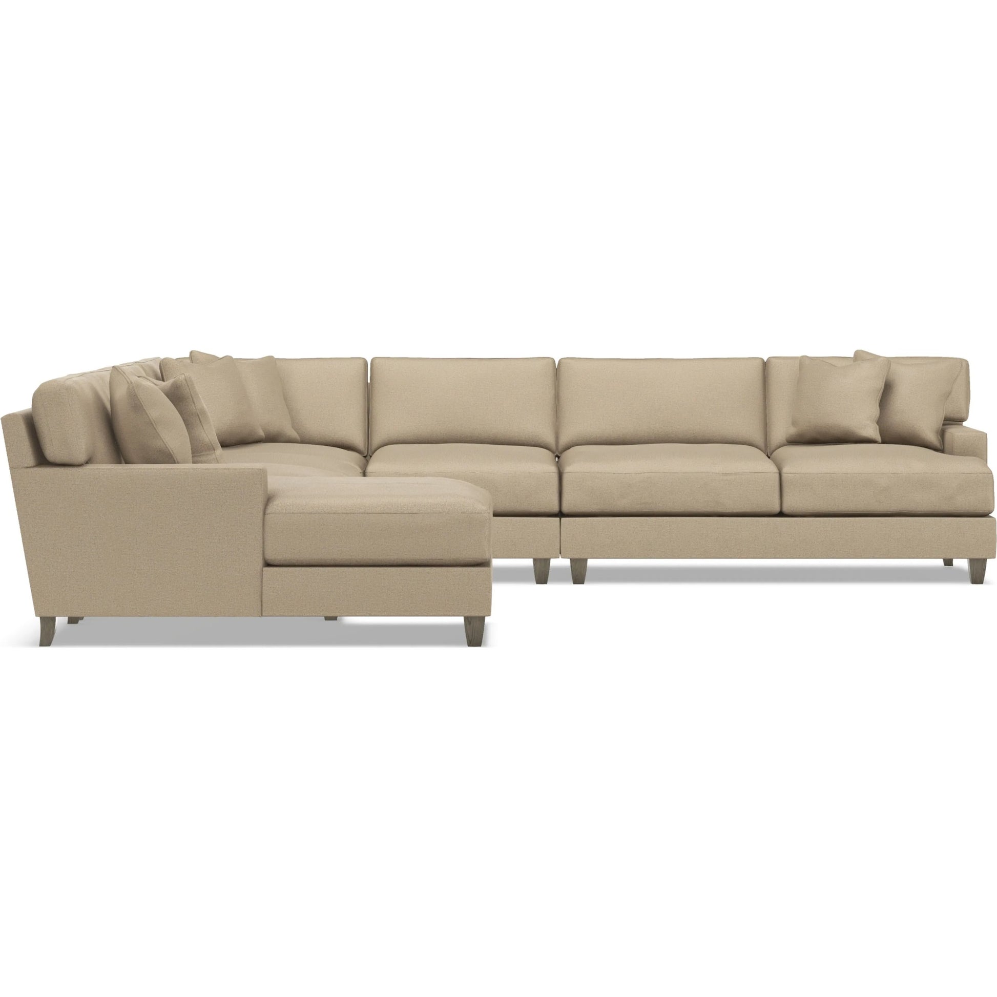 Mila 6-Piece Fabric Sectional by Bernhardt in wdf, 789 portobello. Made from unique in a unique style.