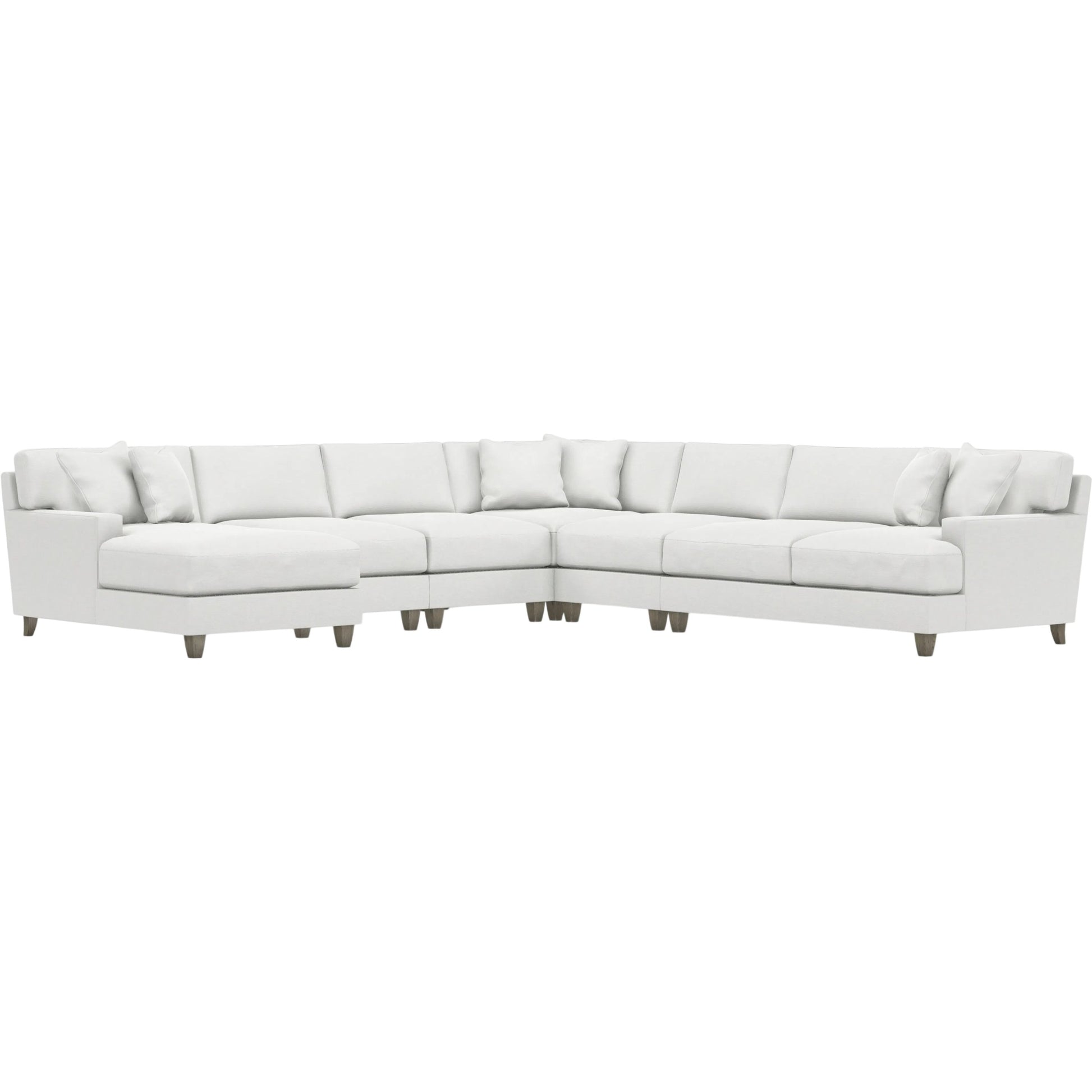 Mila 6-Piece Fabric Sectional by Bernhardt in wdf, 789 portobello. Made from unique in a unique style.