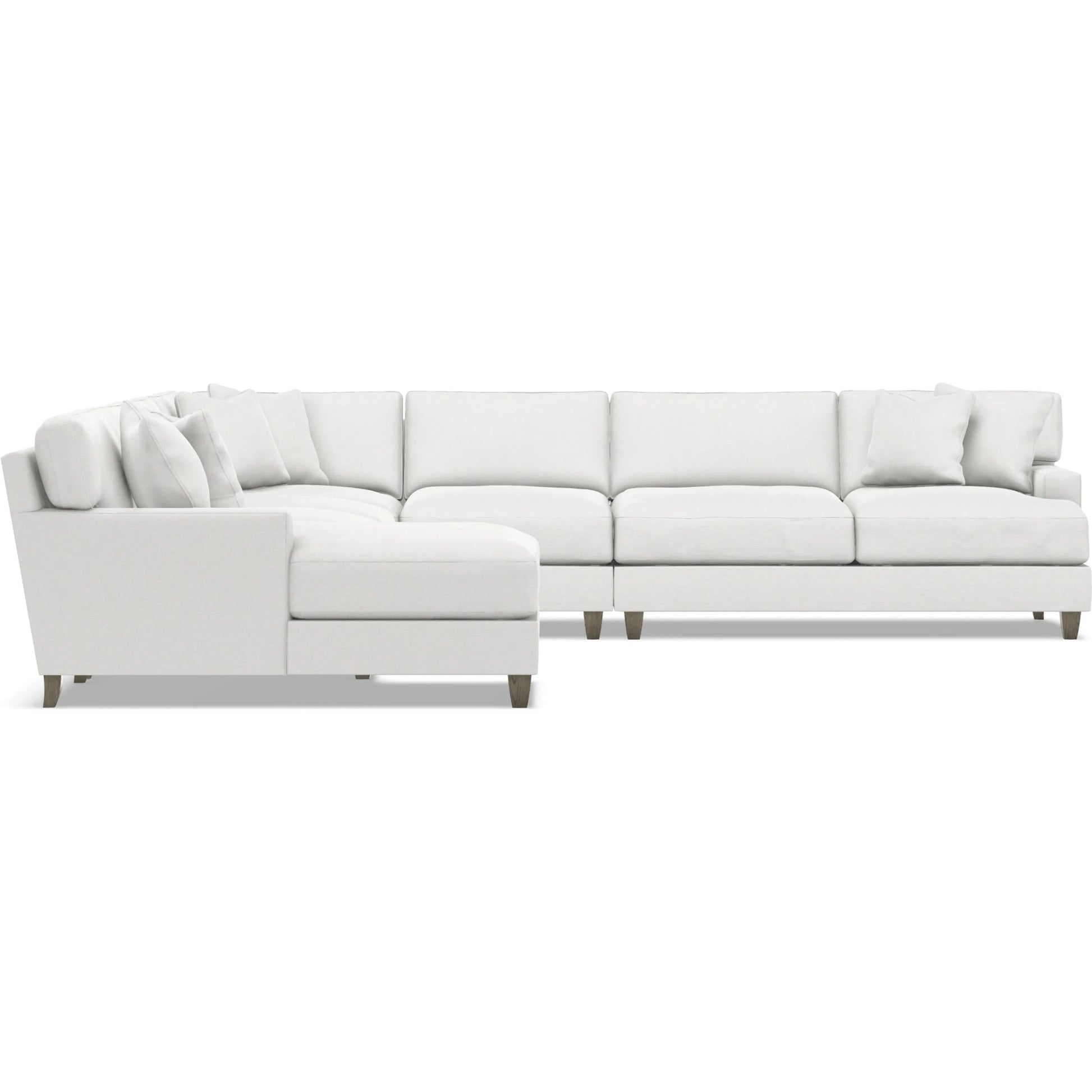 Mila 6-Piece Fabric Sectional by Bernhardt in wdf, 789 portobello. Made from unique in a unique style.
