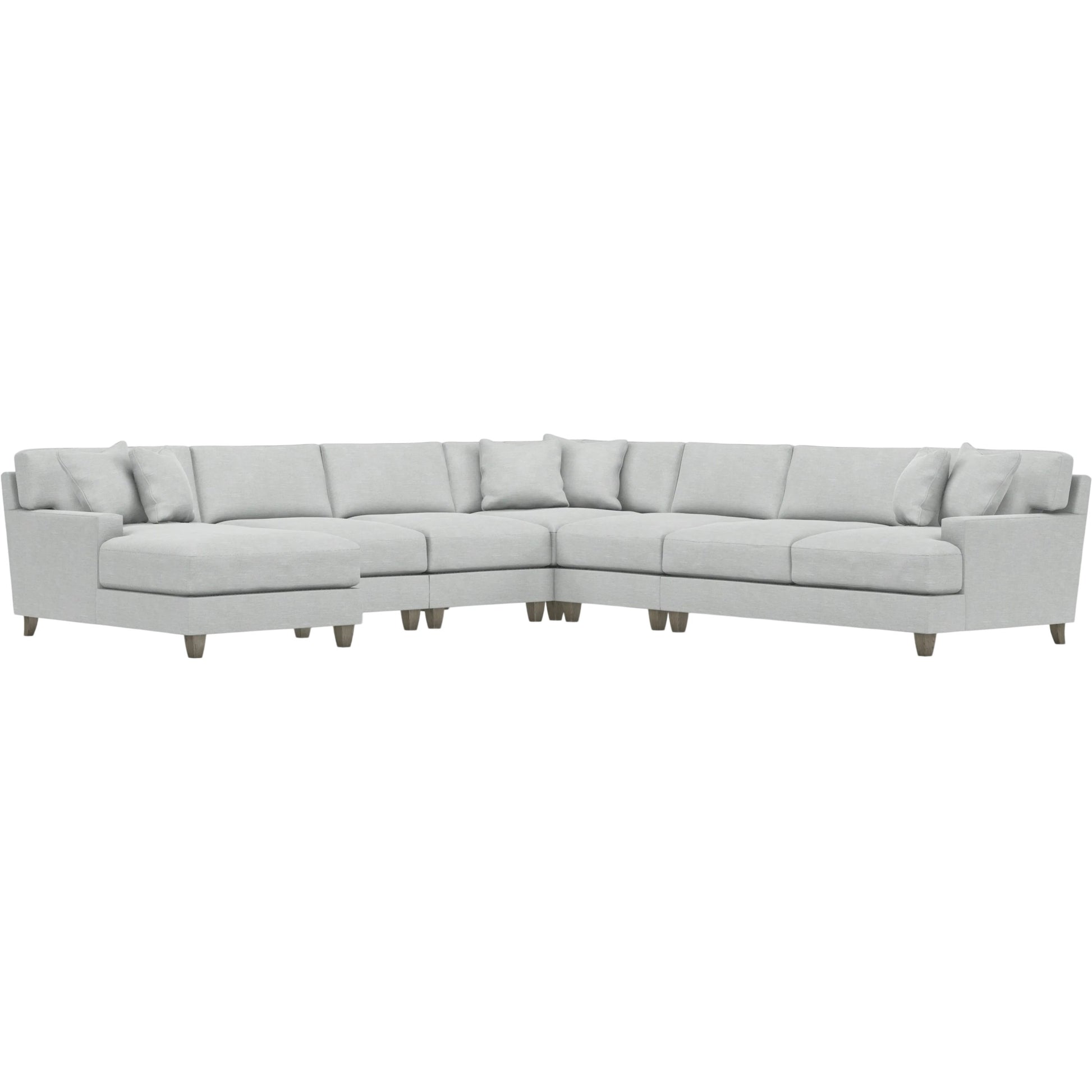 Mila 6-Piece Fabric Sectional by Bernhardt in wdf, 789 portobello. Made from unique in a unique style.