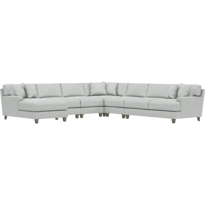 Mila 6-Piece Fabric Sectional by Bernhardt in wdf, 789 portobello. Made from unique in a unique style.