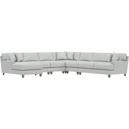 Mila 6-Piece Fabric Sectional by Bernhardt in wdf, 789 portobello. Made from unique in a unique style.