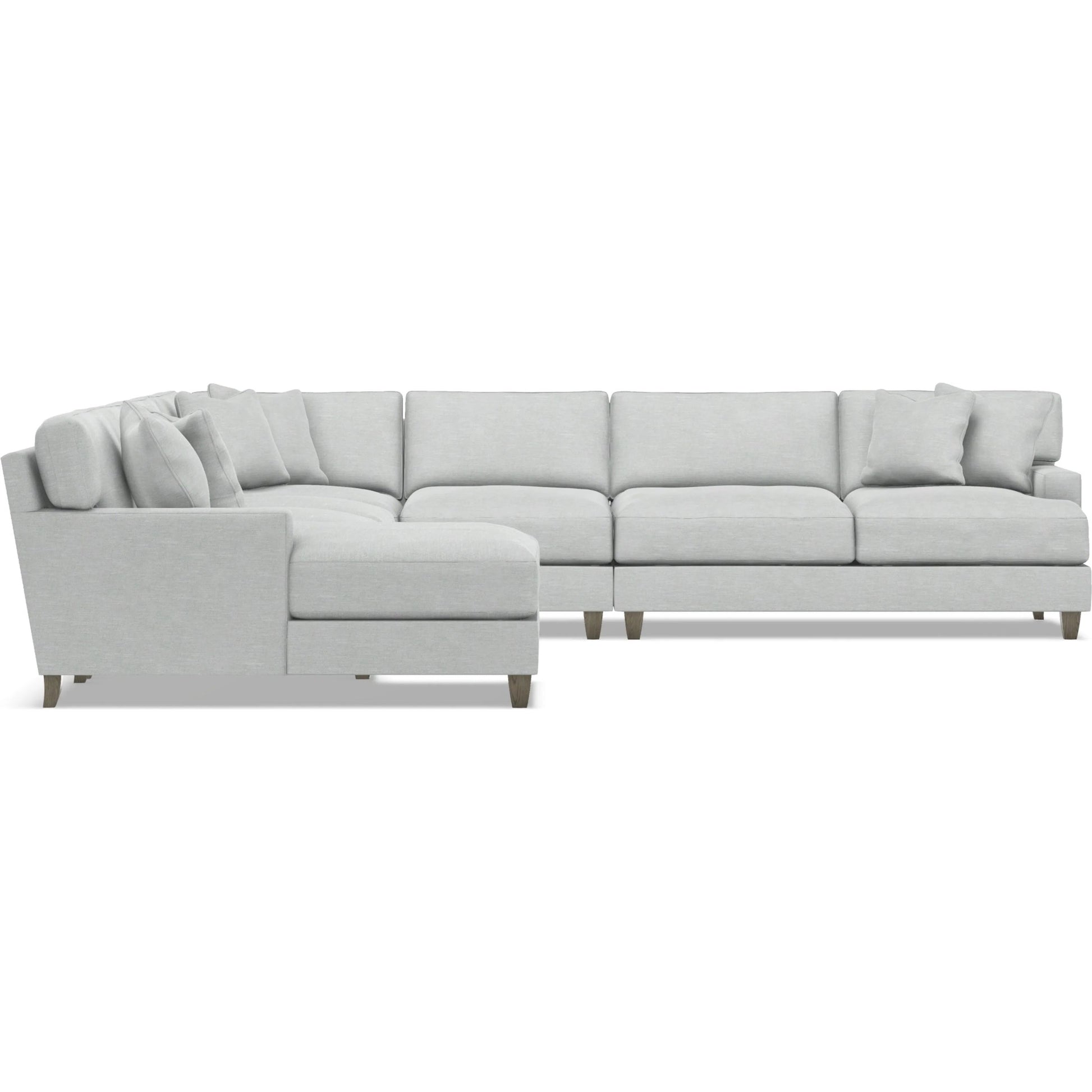 Mila 6-Piece Fabric Sectional by Bernhardt in wdf, 789 portobello. Made from unique in a unique style.