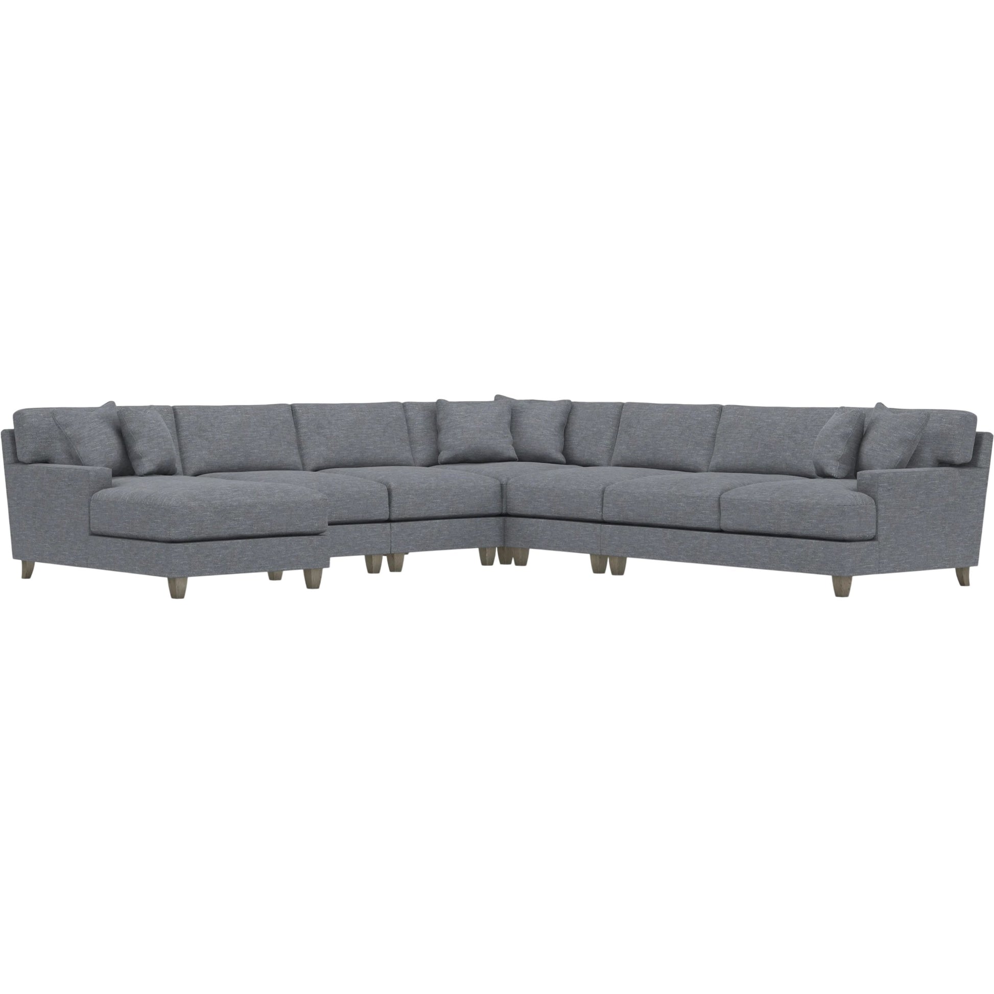 Mila 6-Piece Fabric Sectional by Bernhardt in wdf, 789 portobello. Made from unique in a unique style.