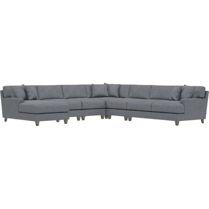 Mila 6-Piece Fabric Sectional by Bernhardt in wdf, 789 portobello. Made from unique in a unique style.