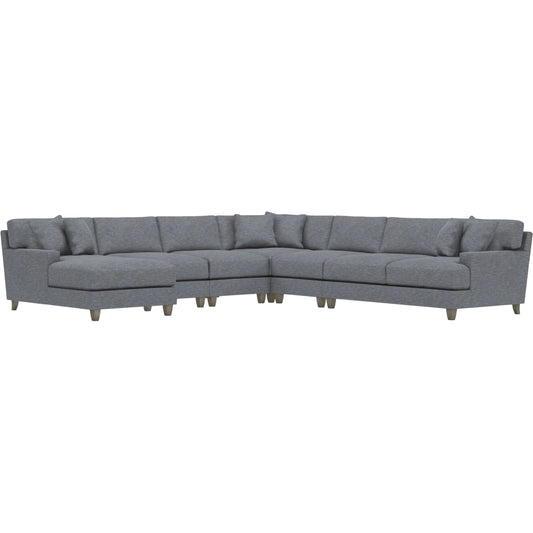 Mila 6-Piece Fabric Sectional by Bernhardt in wdf, 789 portobello. Made from unique in a unique style.