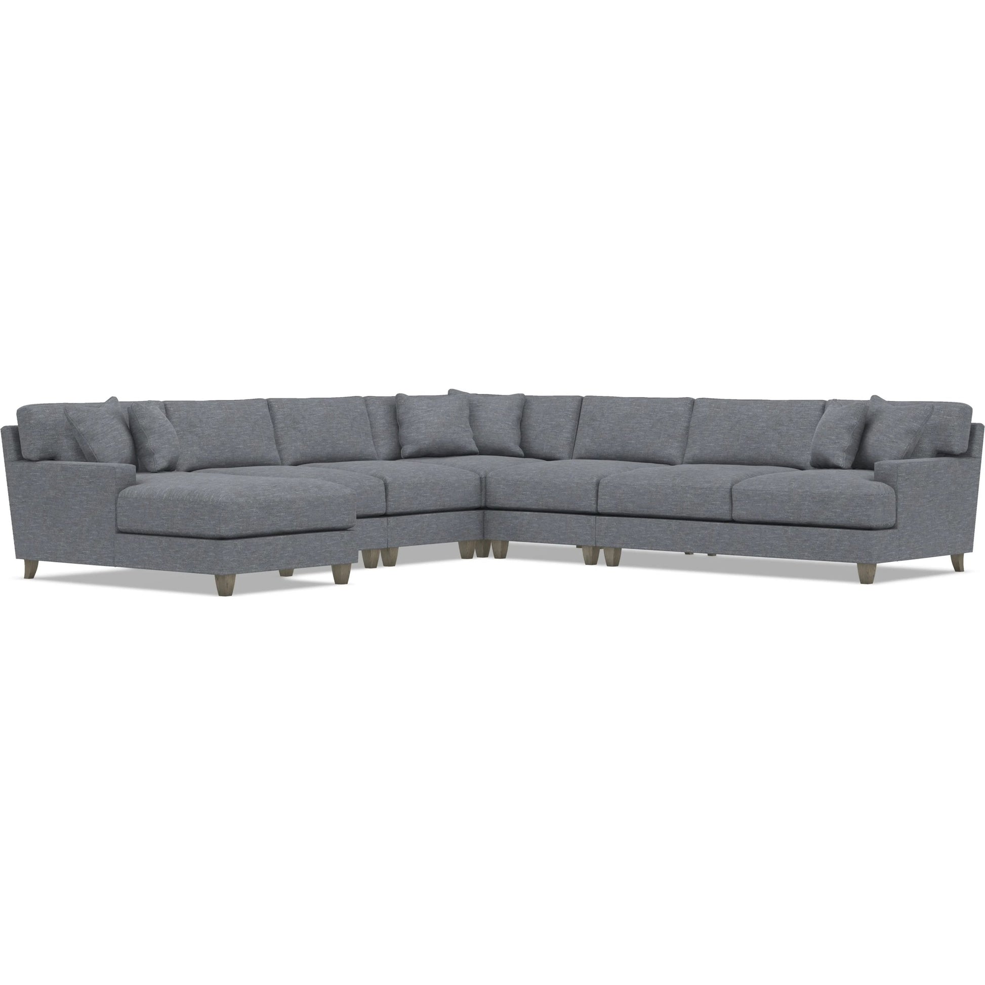Mila 6-Piece Fabric Sectional by Bernhardt in wdf, 789 portobello. Made from unique in a unique style.