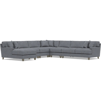 Mila 6-Piece Fabric Sectional by Bernhardt in wdf, 789 portobello. Made from unique in a unique style.