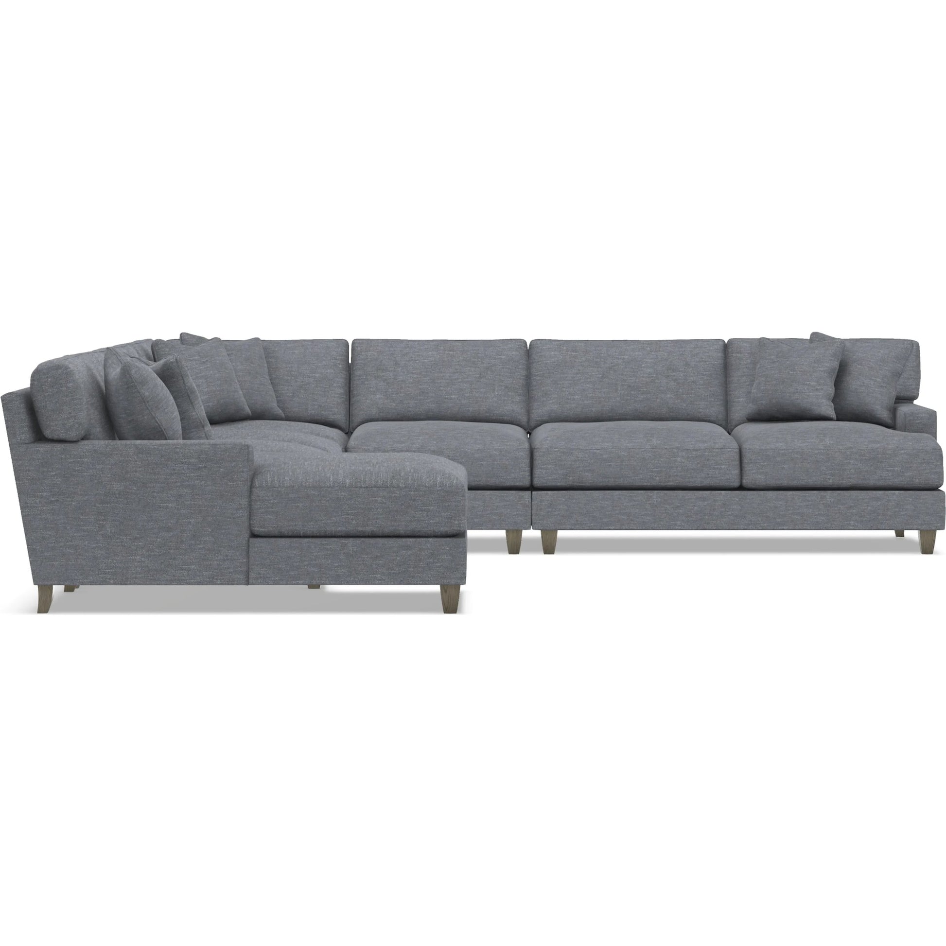Mila 6-Piece Fabric Sectional by Bernhardt in wdf, 789 portobello. Made from unique in a unique style.